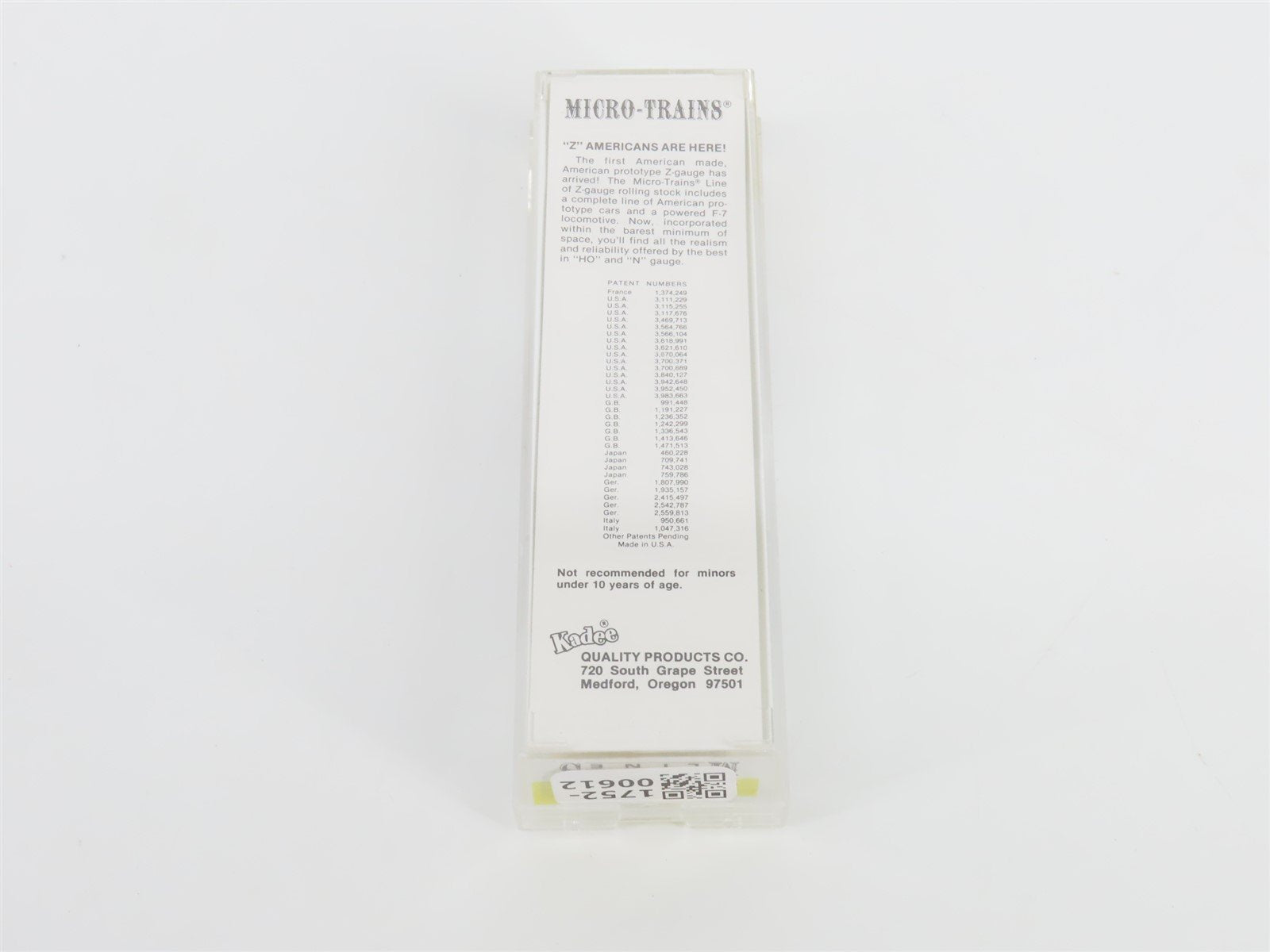 Z Kadee Micro-Trains MTL 14908-2 CN Canadian National 40' Box Car #290105