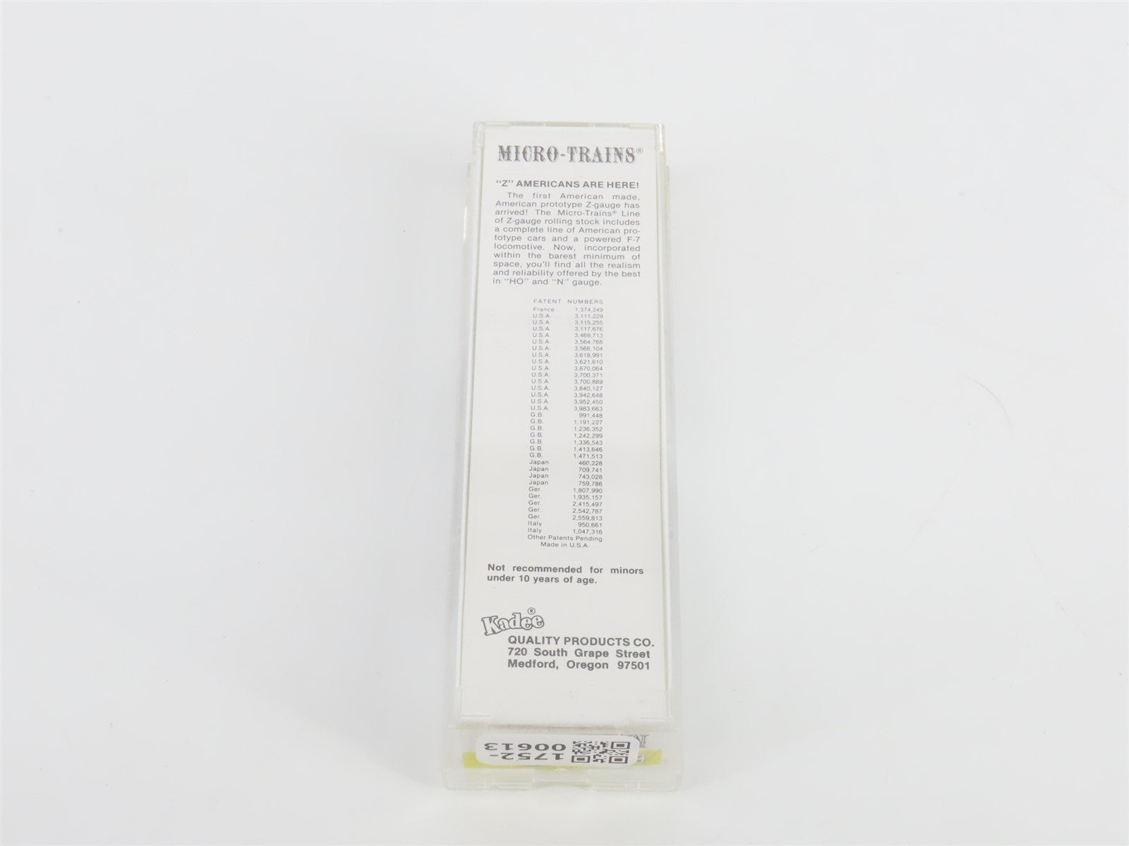 Z Scale Kadee Micro-Trains MTL 14907-2 B&O Chessie System 40' Box Car #293952