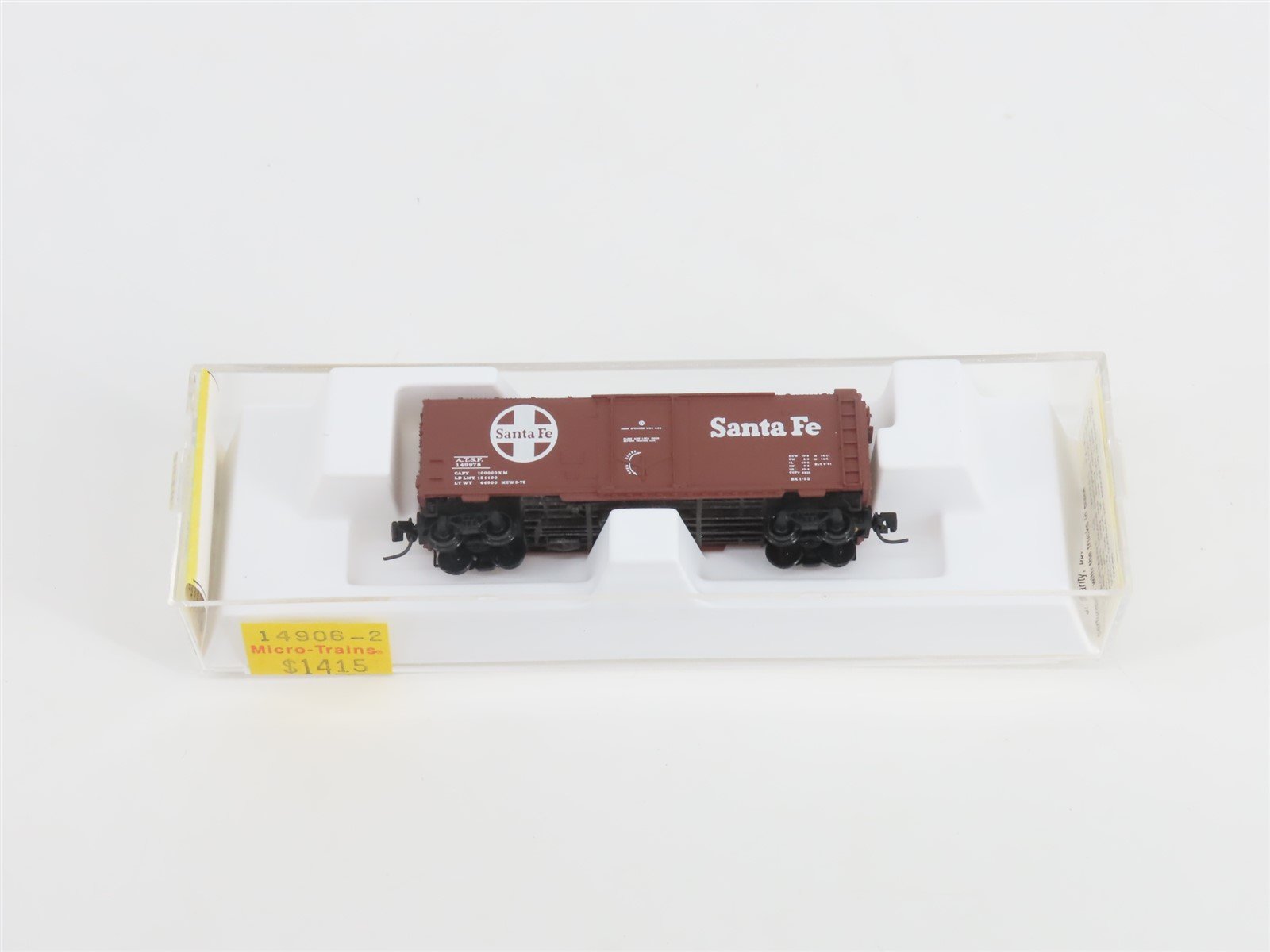 Z Kadee Micro-Trains MTL 14906-2 ATSF Santa Fe 40' Plug Door Box Car #149978