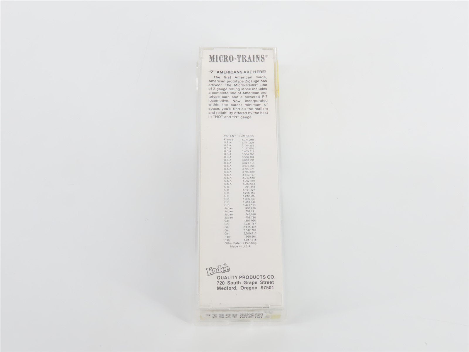 Z Kadee Micro-Trains MTL 14906-2 ATSF Santa Fe 40' Plug Door Box Car #149978