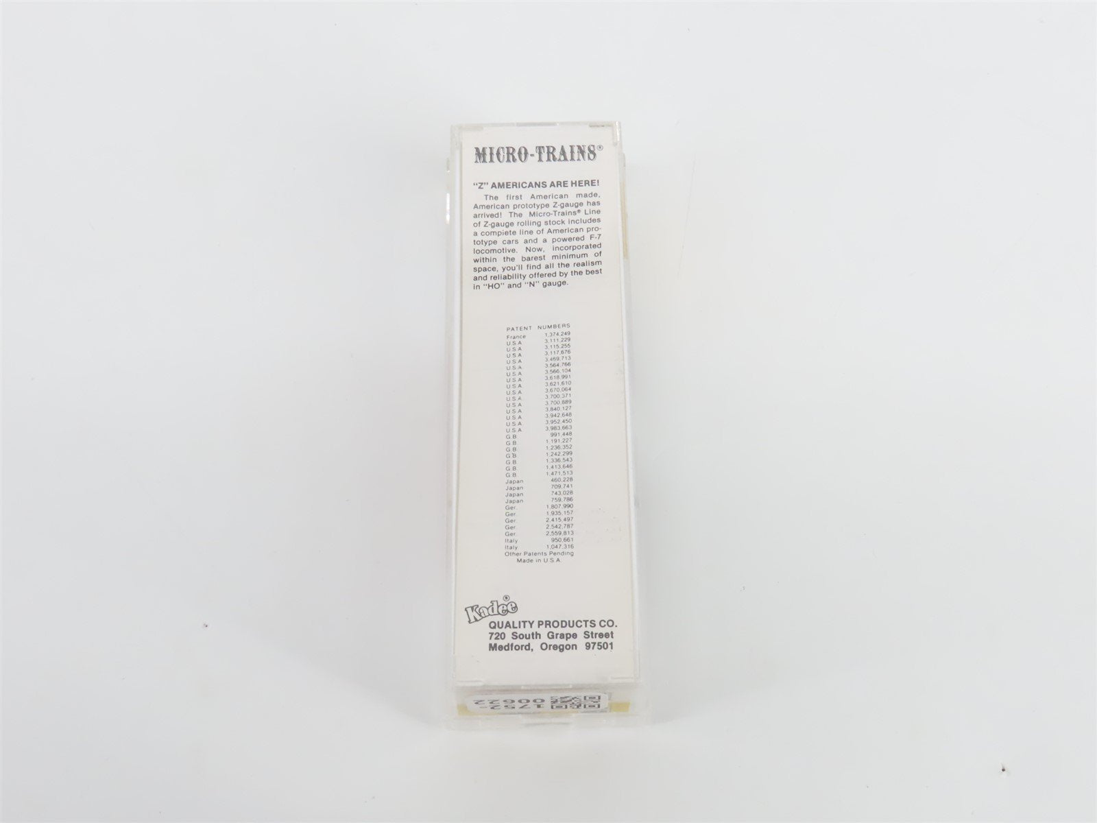 Z Scale Kadee Micro-Trains MTL 14904-2 IC Illinois Central 40' Box Car #160513