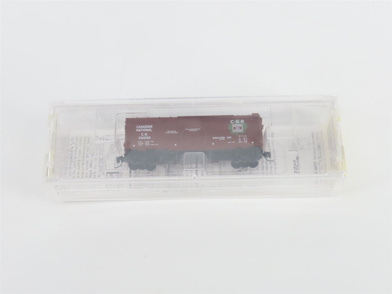 Z Micro-Trains MTL 14908-2 CN Canadian National 40' Plug Door Box Car #290159