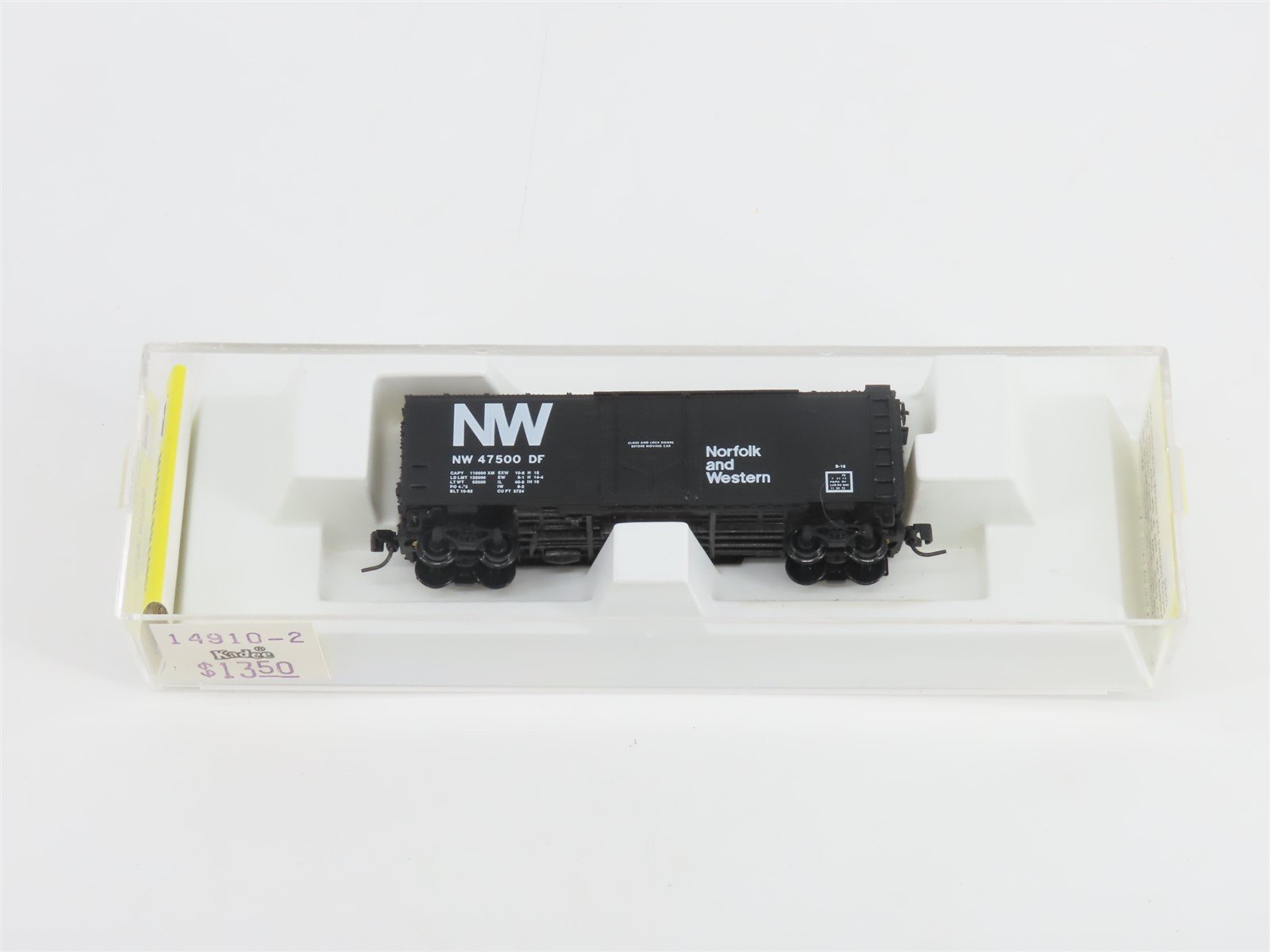 Z Kadee Micro-Trains MTL 14910-2 NW Norfolk & Western 40' Box Car #47500