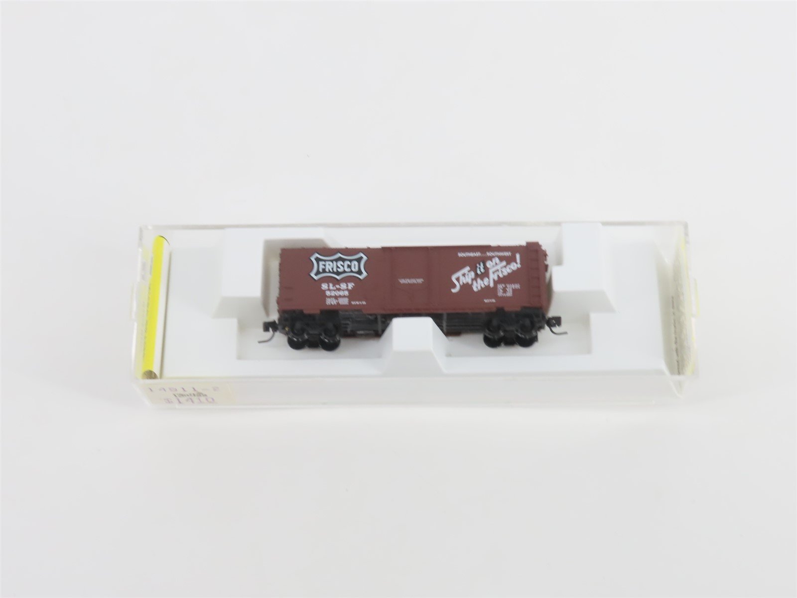 Z Scale Kadee Micro-Trains MTL 14911-2 SL-SF Frisco 40' Plug Door Box Car #52065