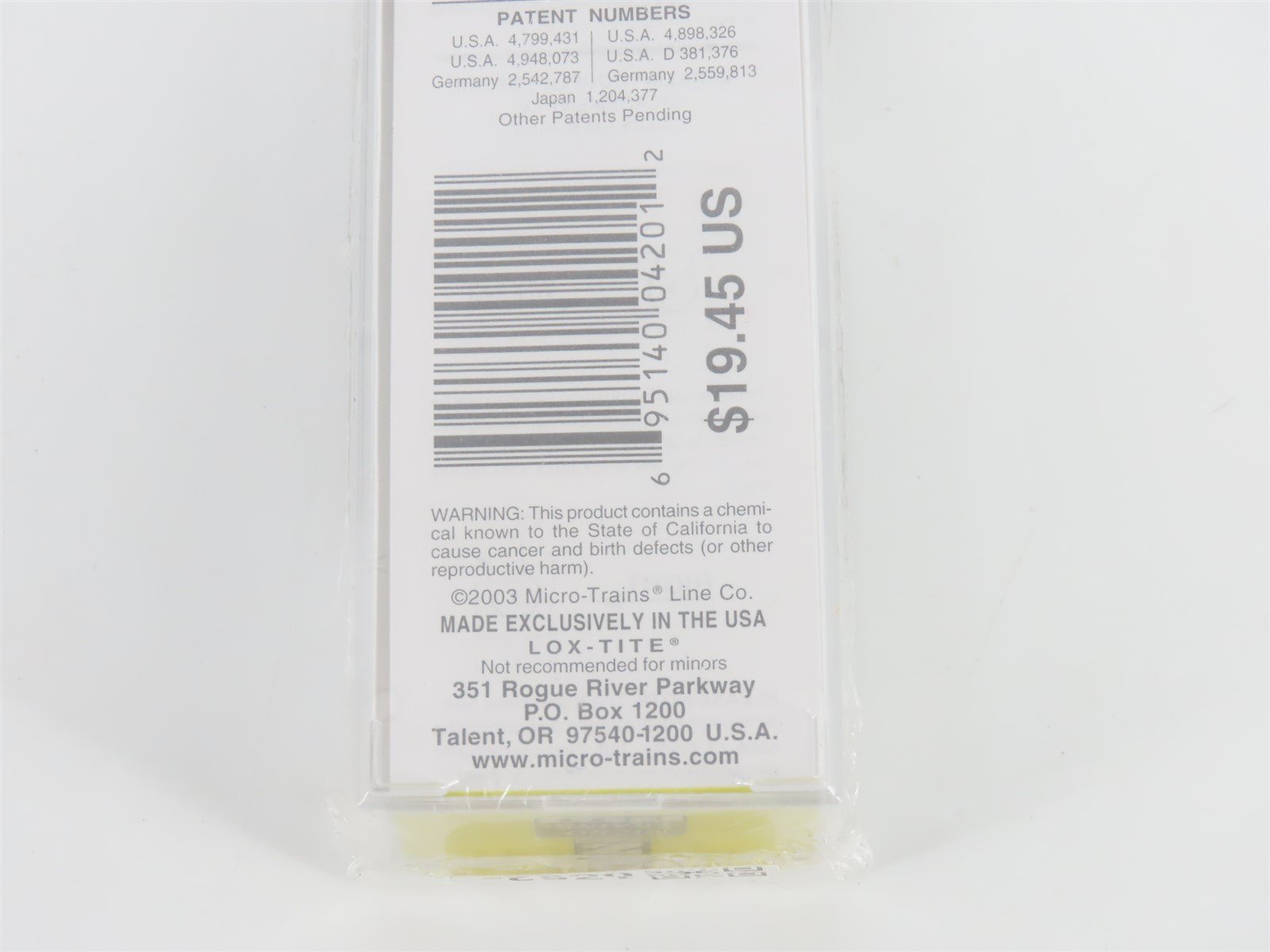 Z Micro-Trains MTL 14915-2 NP Northern Pacific 40' Plug Door Box Car #98638