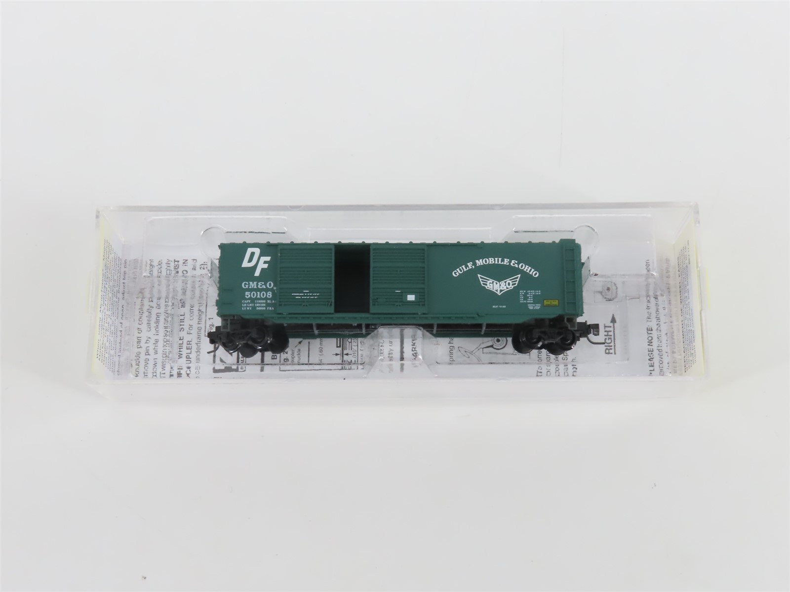 Z Scale Micro-Trains MTL 50600221 GMO Gulf Mobile & Ohio 50' Box Car #50108