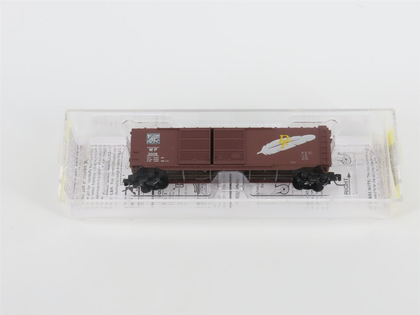 Z Micro-Trains MTL 50600232 WP "Silver Feather" 50' Double Door Box Car #3008