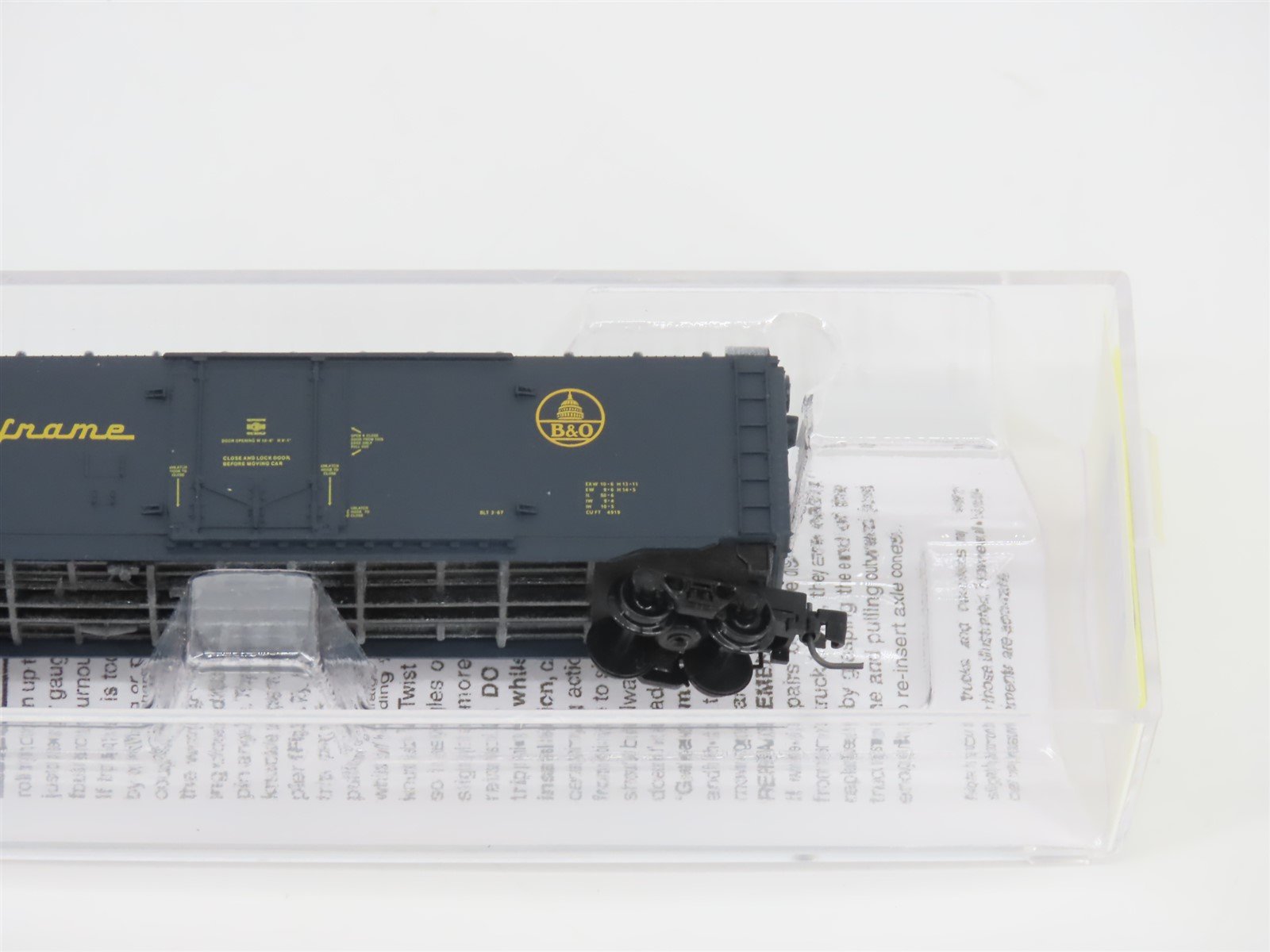 Z Micro-Trains MTL 50700401 B&O Baltimore & Ohio 50' Plug Door Box Car #482680