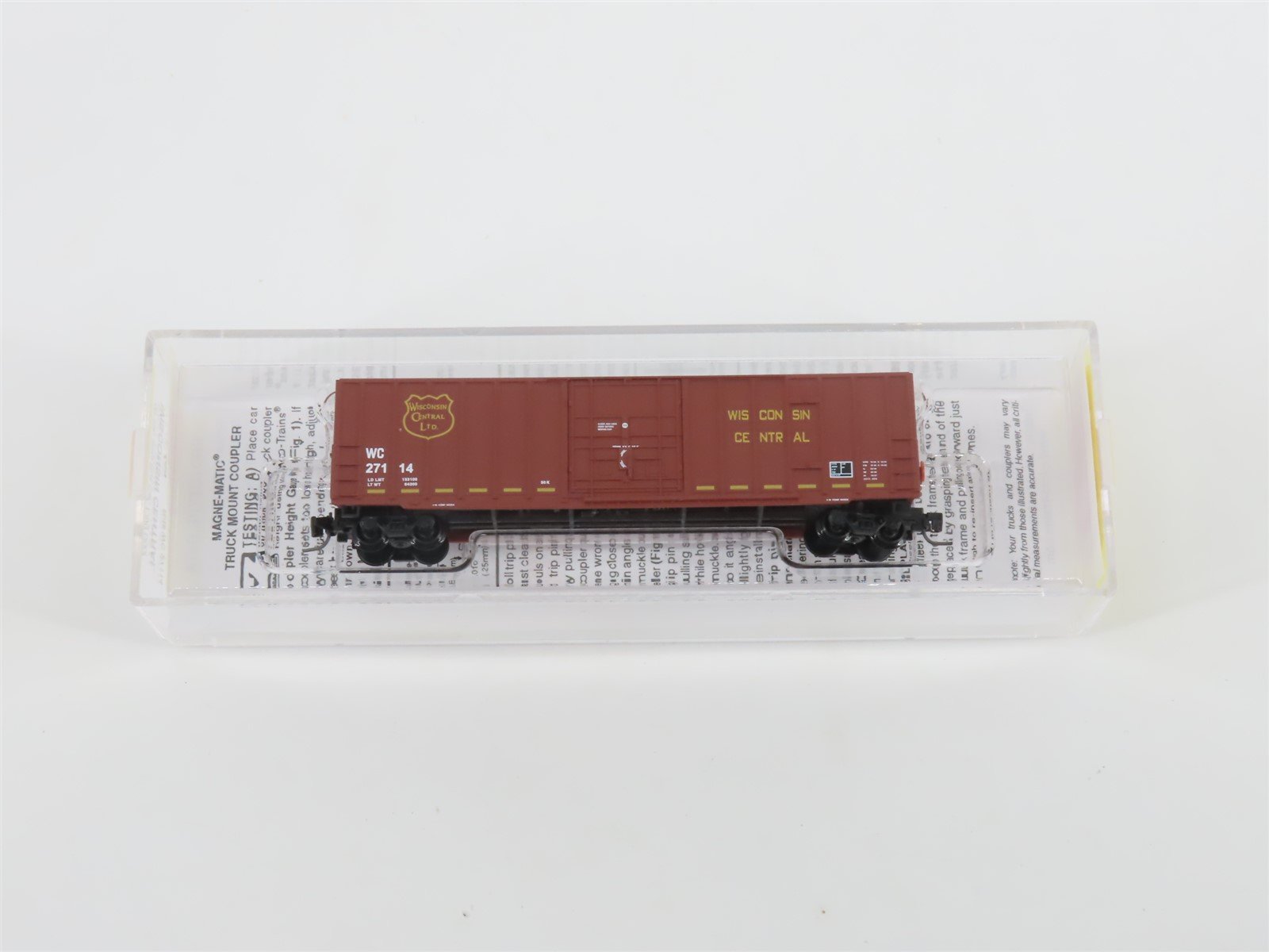 Z Micro-Trains MTL 51100092 WC Wisconsin Central 50' Plug Door Box Car #27114
