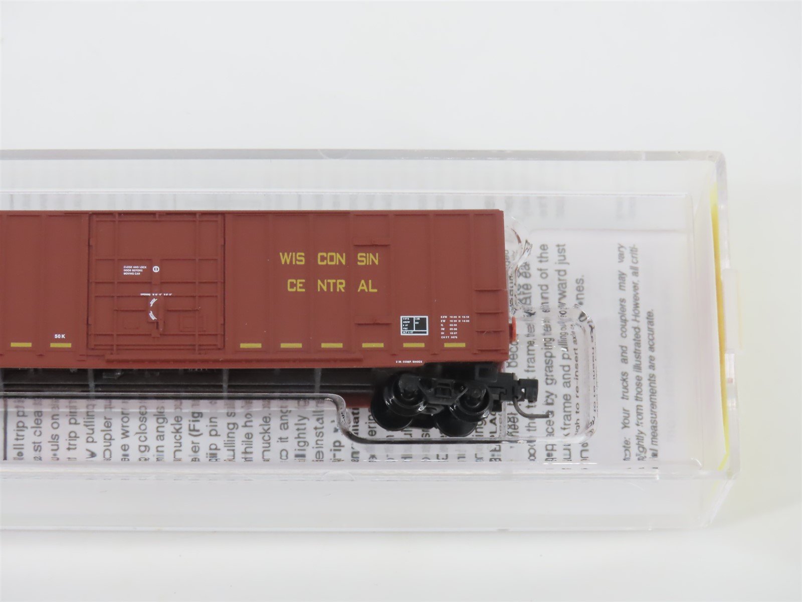 Z Micro-Trains MTL 51100092 WC Wisconsin Central 50' Plug Door Box Car #27114