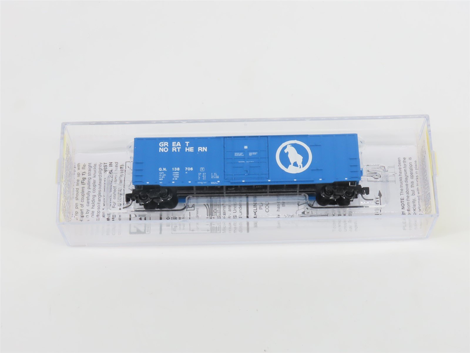Z Micro-Trains MTL 51100050 GN "Big Sky Blue" 50' Plug Door Box Car #138706
