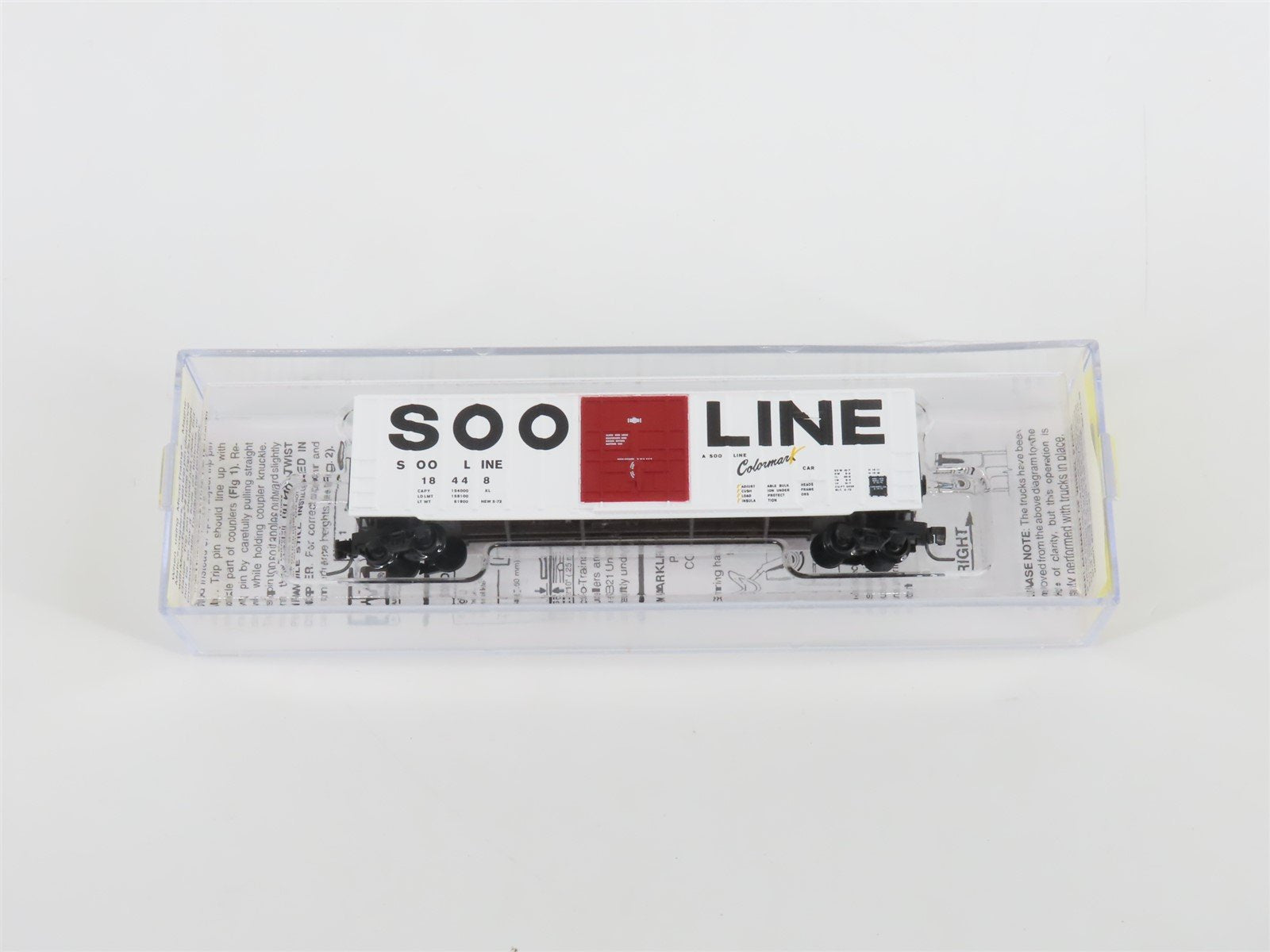Z Micro-Trains MTL 51100031 SOO Line "Colormark" 50' Plug Door Box Car #18448