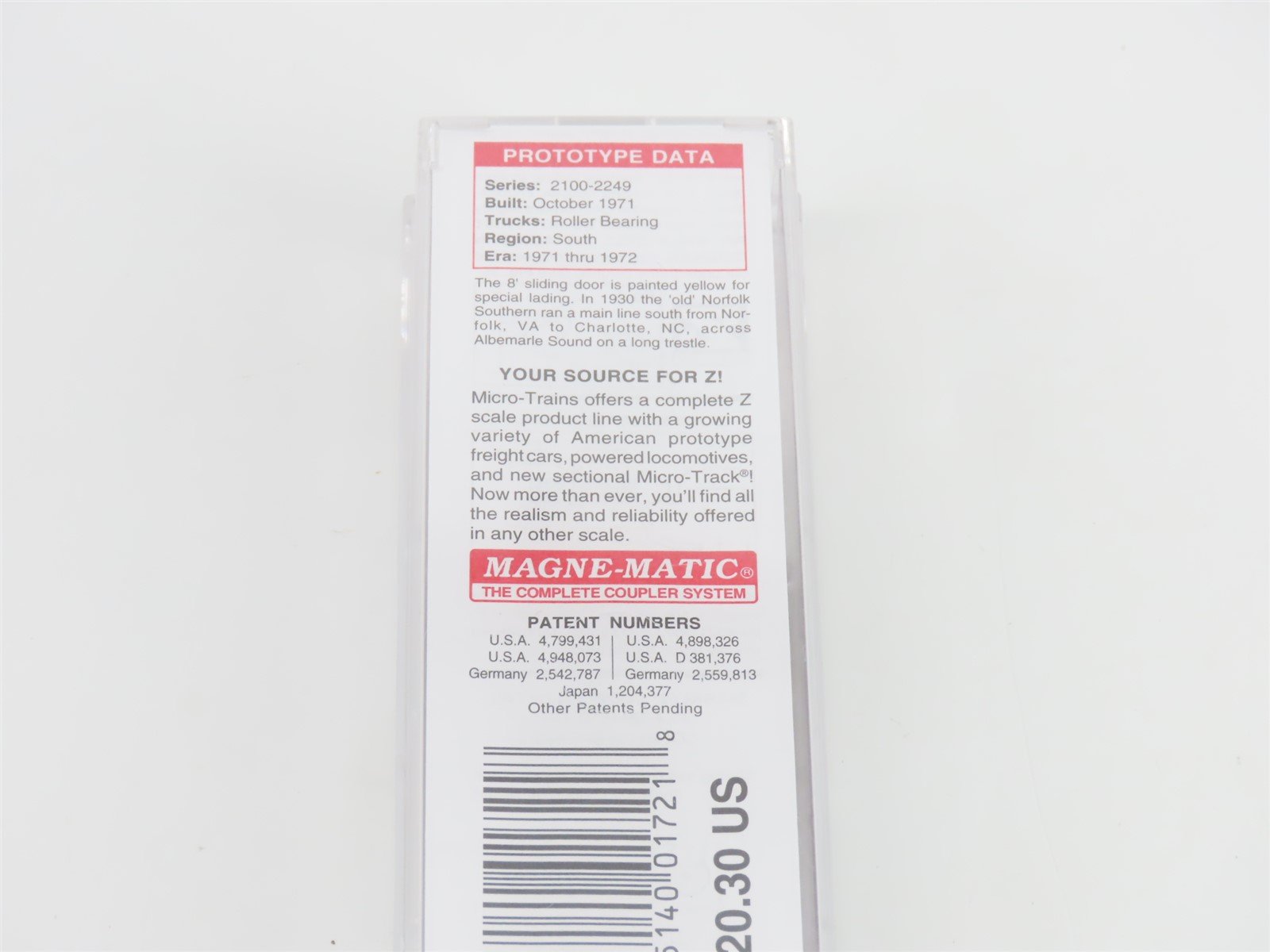 Z Micro-Trains MTL 51000140 NS Norfolk Southern 50' Single Door Box Car #2210