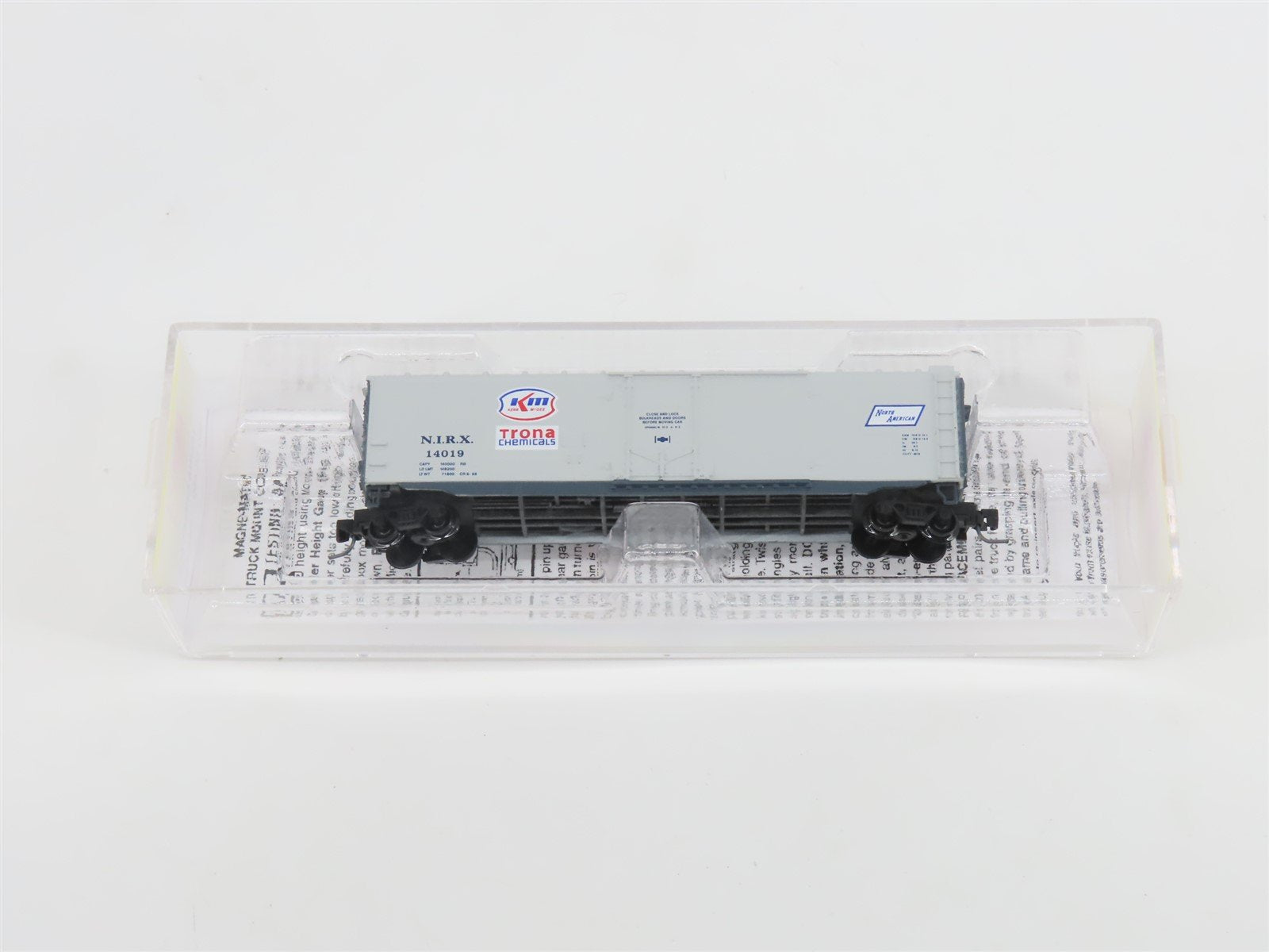 Z Micro-Trains MTL 50700460 NIRX Trona Chemicals 50' Plug Door Box Car #14019