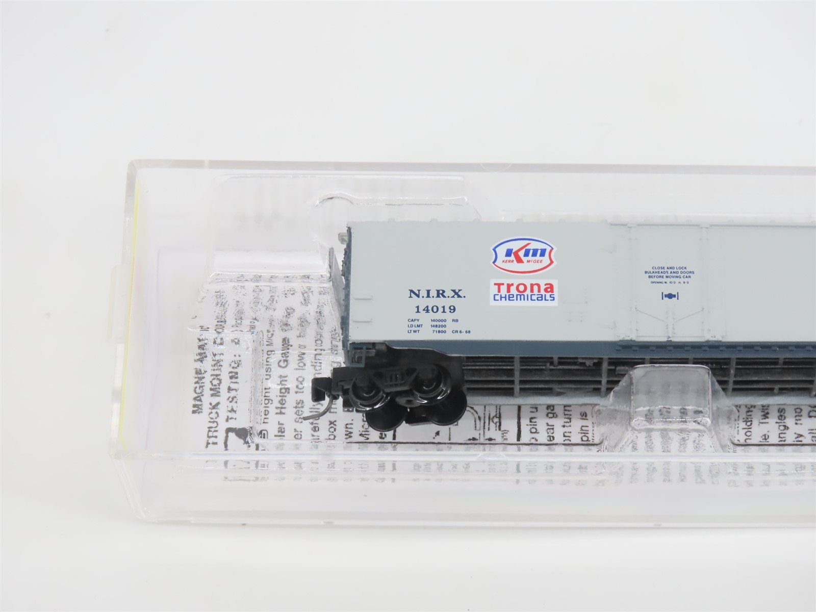 Z Micro-Trains MTL 50700460 NIRX Trona Chemicals 50' Plug Door Box Car #14019