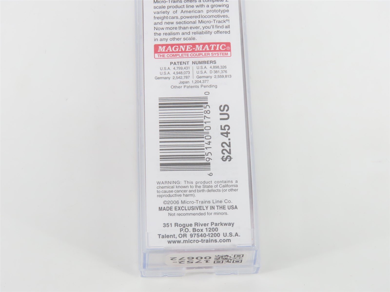 Z Micro-Trains MTL 51000160 CN Canadian National 50' Single Door Box Car #419587