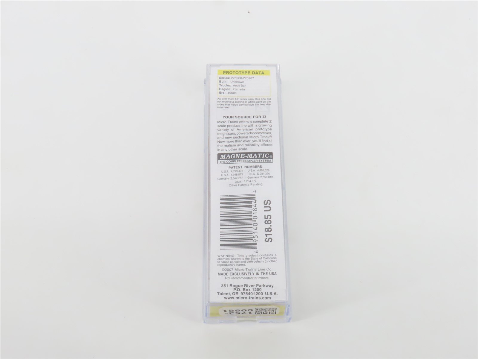 Z Micro-Trains MTL 52000110 CP Canadian Pacific 40' Despatch Stock Car #276932