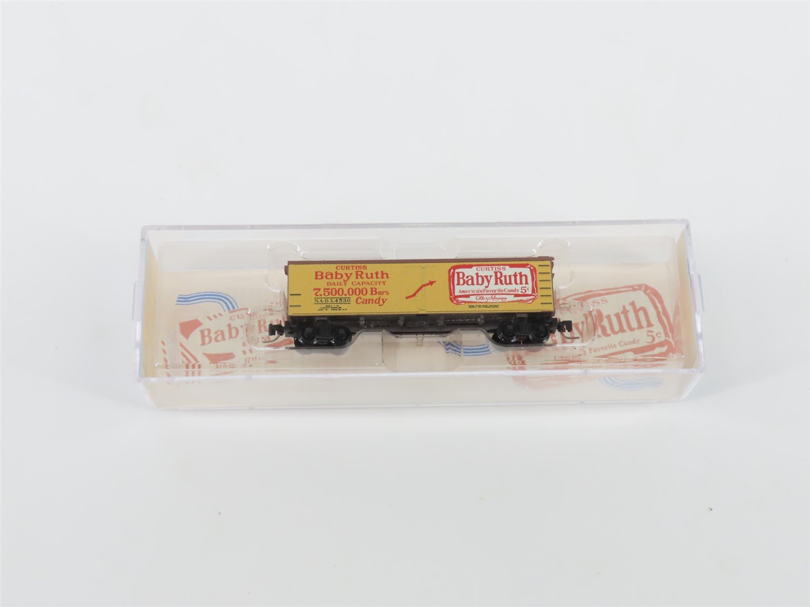 Z Micro-Trains MTL 51800390 NADX Baby Ruth "7.5M Bars" 40' Wood Reefer #4530