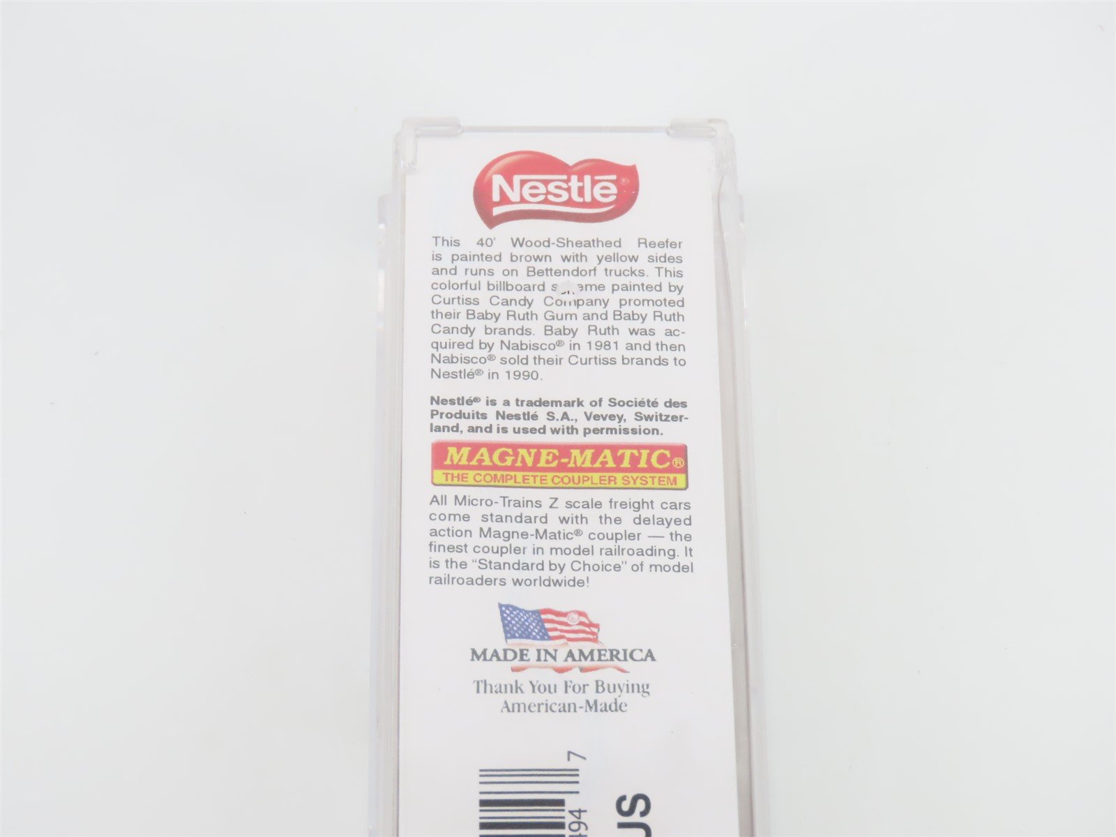 Z Micro-Trains MTL 51800390 NADX Baby Ruth Gum 40' Wood Reefer #4093