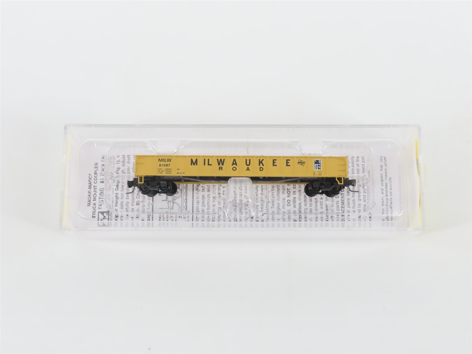 Z Micro-Trains MTL 52300051 MILW Milwaukee Road 50' Drop-End Gondola #81087
