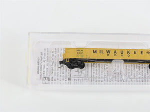 Z Micro-Trains MTL 52300051 MILW Milwaukee Road 50' Drop-End Gondola #81087