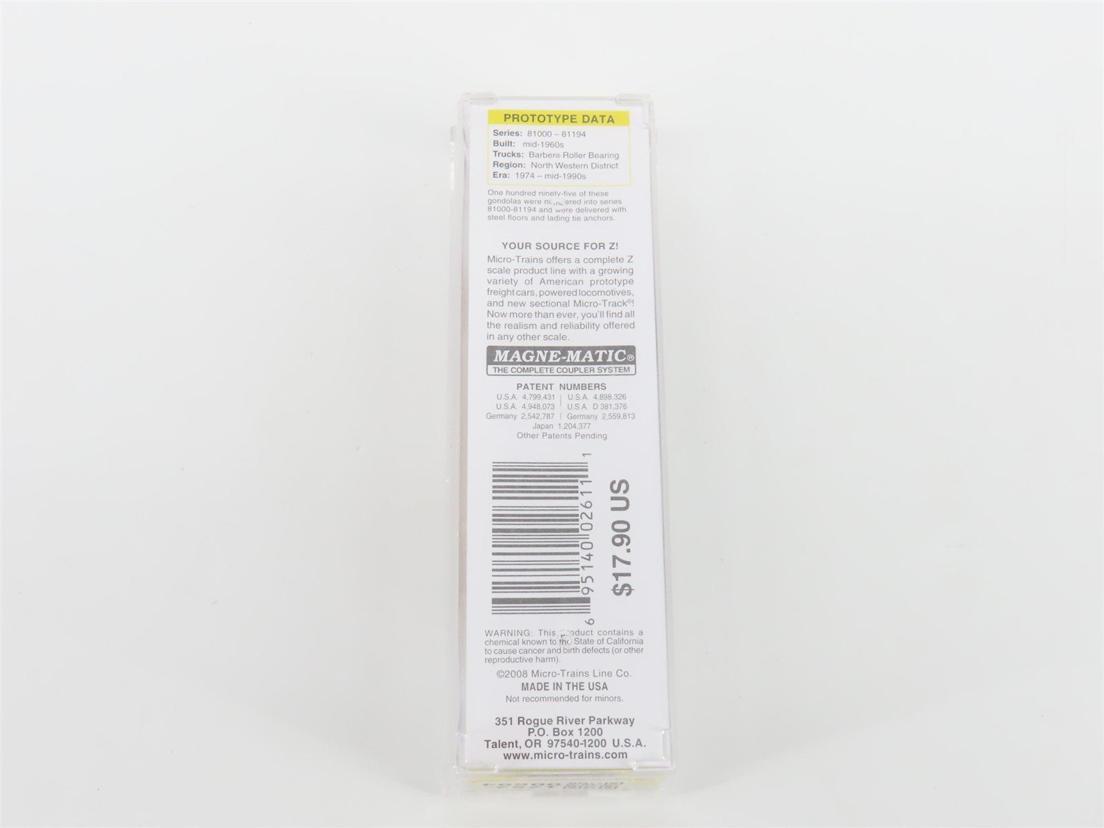 Z Micro-Trains MTL 52300051 MILW Milwaukee Road 50' Drop-End Gondola #81087