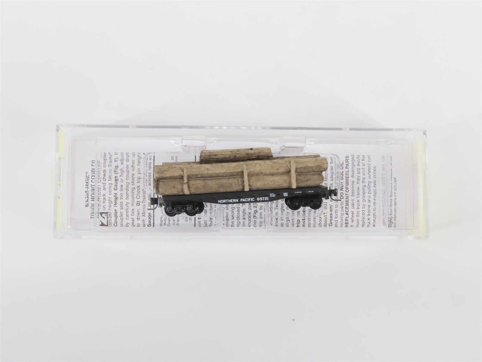 Z Micro-Trains MTL 52500091 NP Northern Pacific 40' Flat Car #69721 w/ Log Load