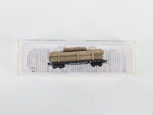 Z Micro-Trains MTL 52500091 NP Northern Pacific 40' Flat Car #69721 w/ Log Load