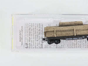 Z Micro-Trains MTL 52500091 NP Northern Pacific 40' Flat Car #69721 w/ Log Load