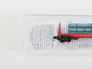 Z Scale Micro-Trains MTL 52600101 D&H 40' Bulkhead Flat Car #8006 w/ Load