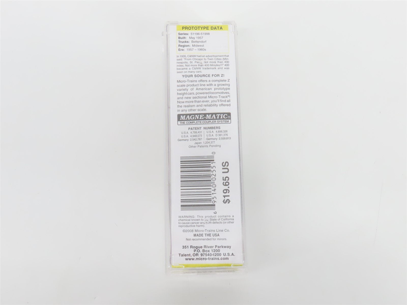 Z Micro-Trains MTL 50500231 CNW 