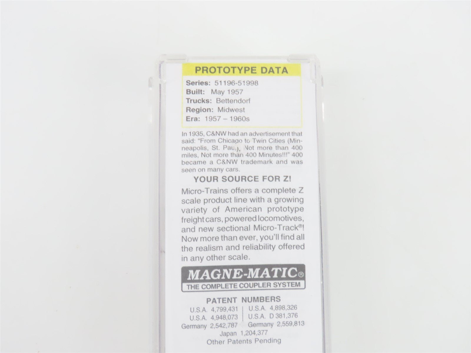 Z Micro-Trains MTL 50500231 CNW 