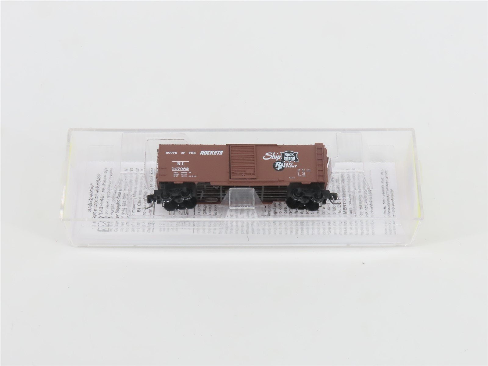 Z Micro-Trains MTL 50000622 RI Rock Island "Rocket Freight" 40' Box Car #147982