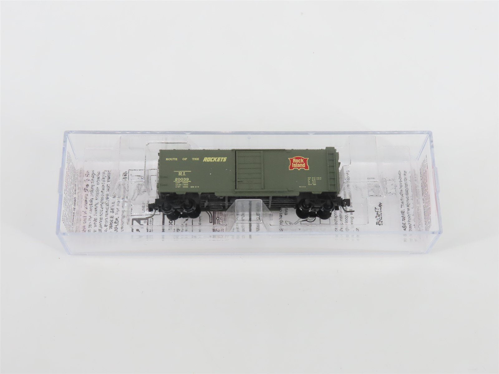 Z Micro-Trains MTL 50000420 RI Rock Island "Rockets Route" 40' Box Car #20039