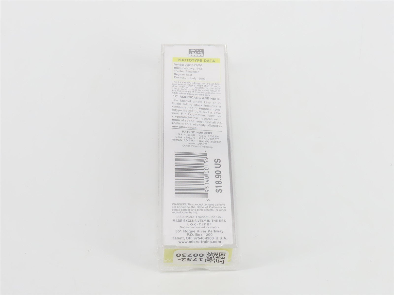 Z Scale Micro-Trains MTL 50000530 ACL Atlantic Coast Line 40' Box Car #21003