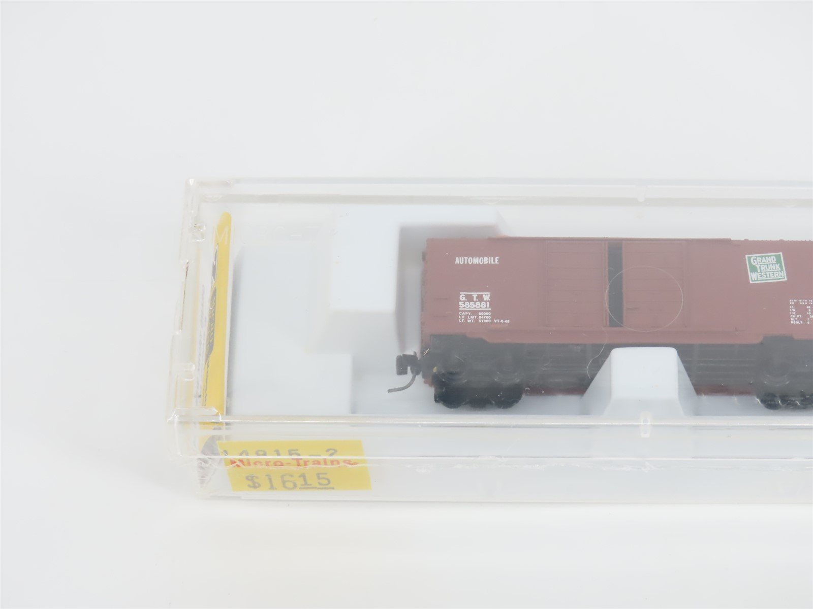 Z Micro-Trains MTL 14815-2 GTW Grand Trunk Western 40' Auto Box Car #585881