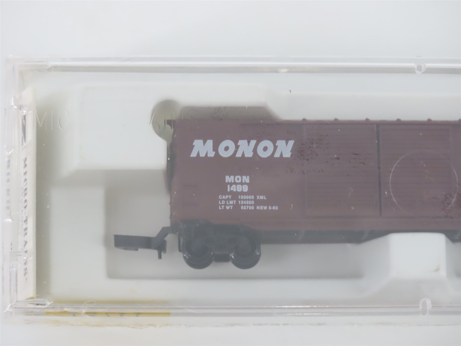 Z Scale Kadee Micro-Trains MTL 13711 MON Monon 50' Double Door Box Car #1499