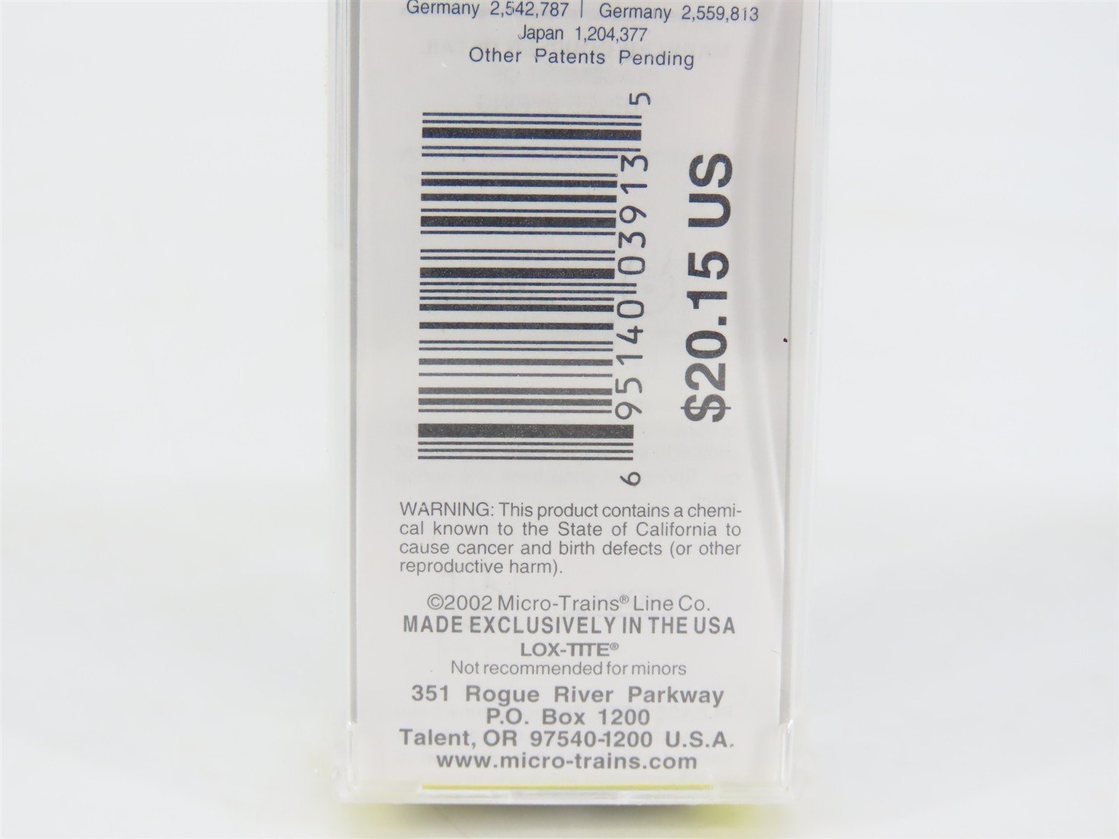 Z Scale Micro-Trains MTL 13518-2 PRR Pennsylvania (GAEX) 50' Box Car #47172