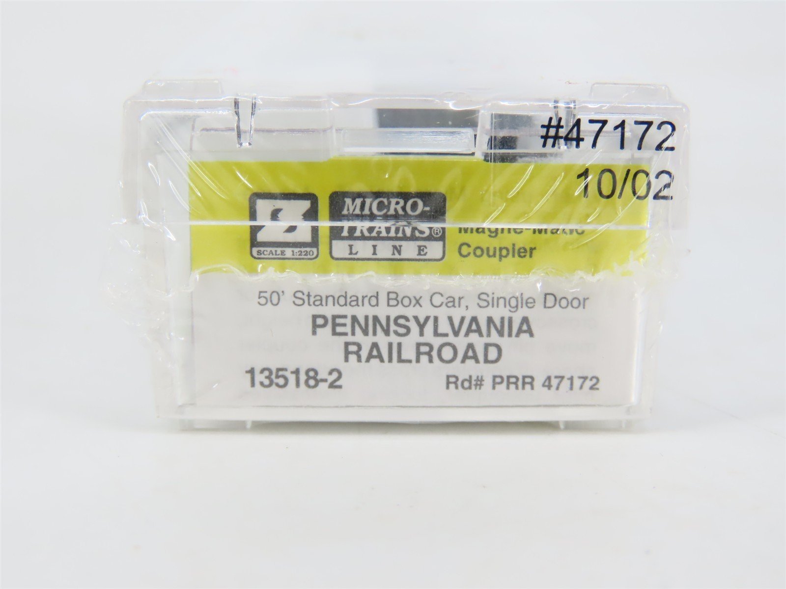 Z Scale Micro-Trains MTL 13518-2 PRR Pennsylvania (GAEX) 50' Box Car #47172