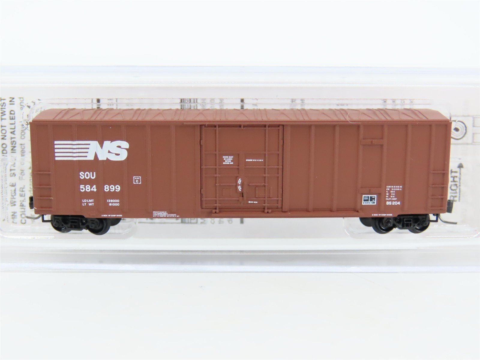 Z Scale Micro-Trains MTL 51100040 SOU Norfolk Southern 50' Box Car #584899
