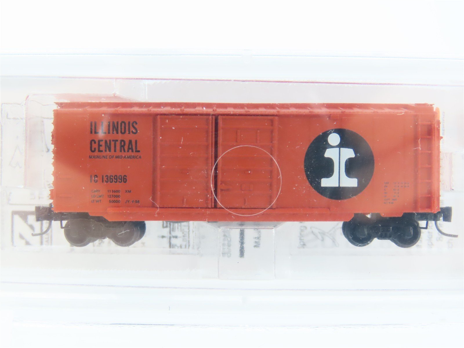 Z Scale Micro-Trains MTL 50100050 IC Illinois Central 40' Box Car #136996