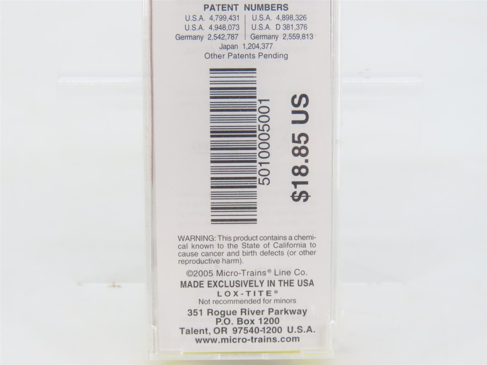 Z Scale Micro-Trains MTL 50100050 IC Illinois Central 40' Box Car #136996