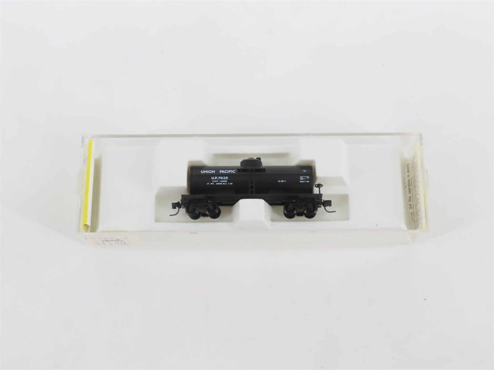 Z Kadee Micro-Trains MTL 14405-2 UP Union Pacific Single Dome Tank Car #70125