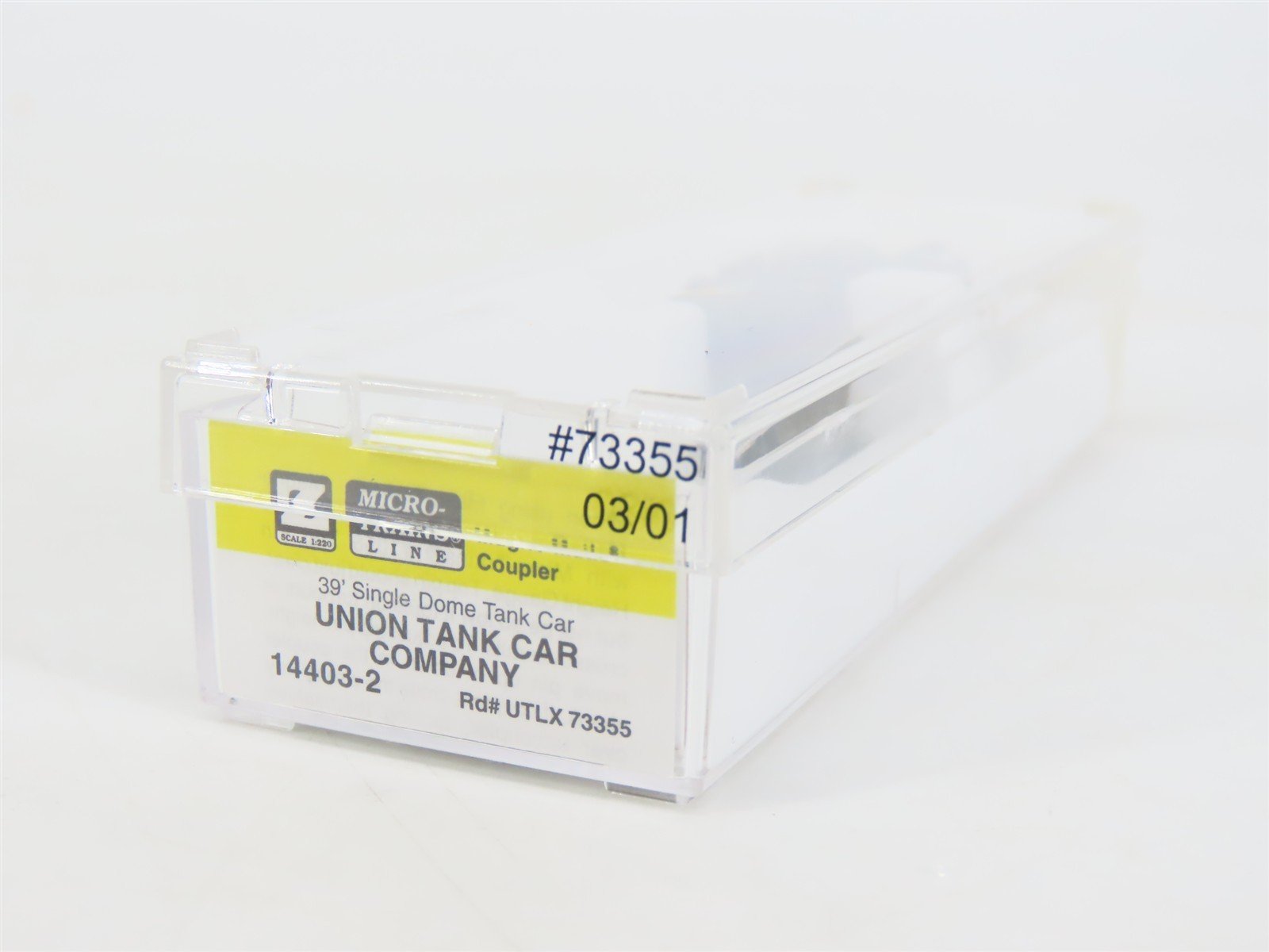 Z Scale Micro-Trains MTL 14403-2 UTLX Union Tank 39' Single Dome Tank Car #73355