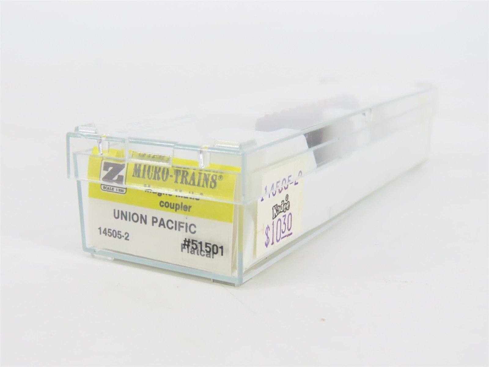 Z Scale Kadee Micro-Trains MTL 14505-2 UP Serves All The West Flat Car #51501