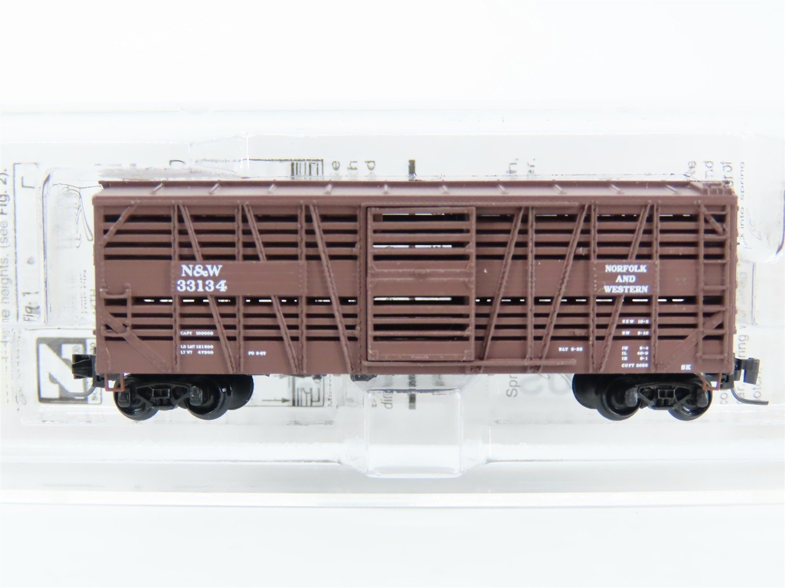 Z Scale Micro-Trains MTL 52000151 N&W Norfolk & Western 40' Stock Car #33134