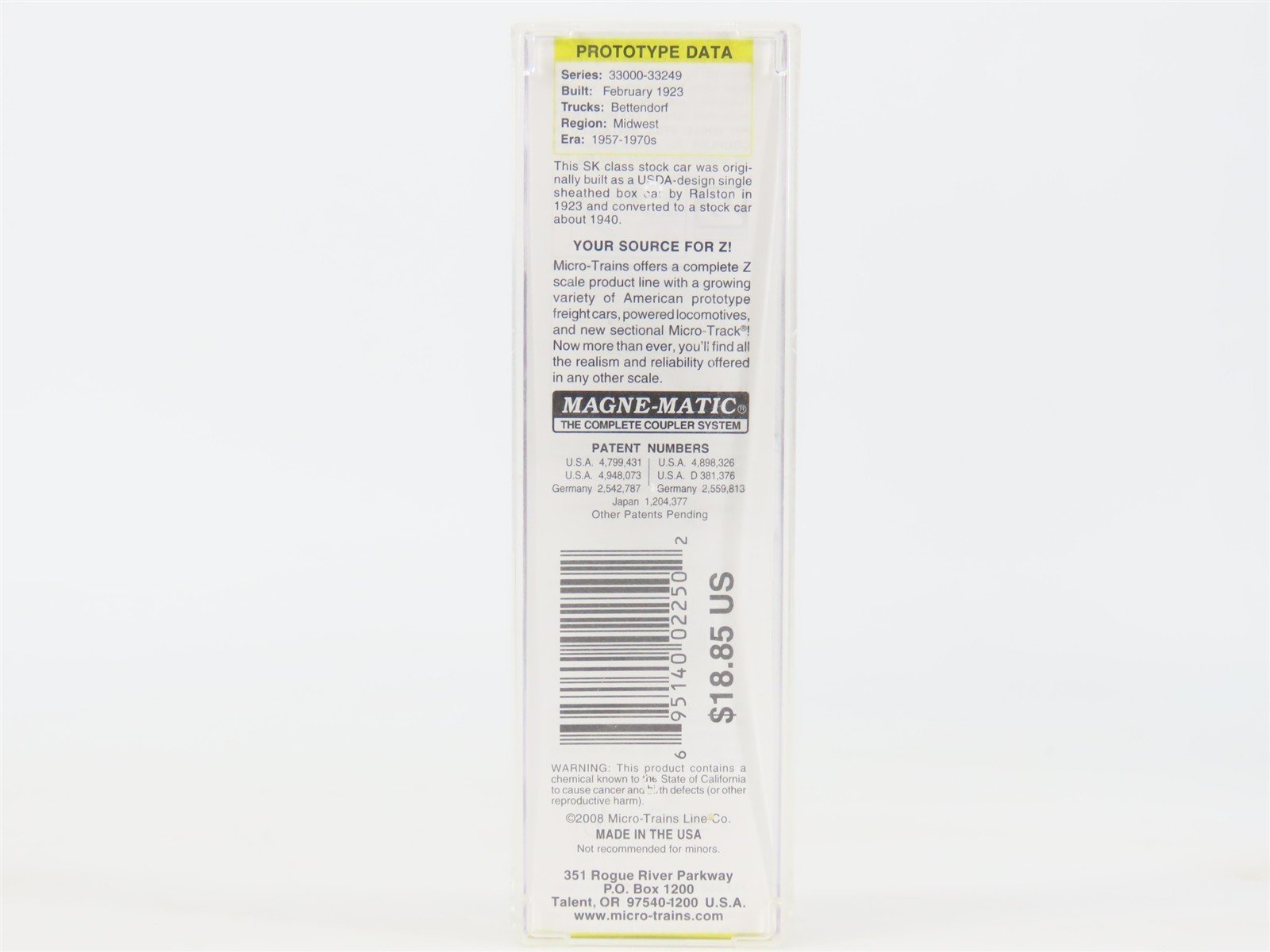 Z Scale Micro-Trains MTL 52000151 N&W Norfolk & Western 40' Stock Car #33134