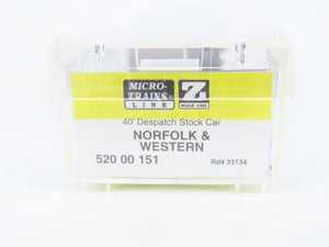 Z Scale Micro-Trains MTL 52000151 N&W Norfolk & Western 40' Stock Car #33134