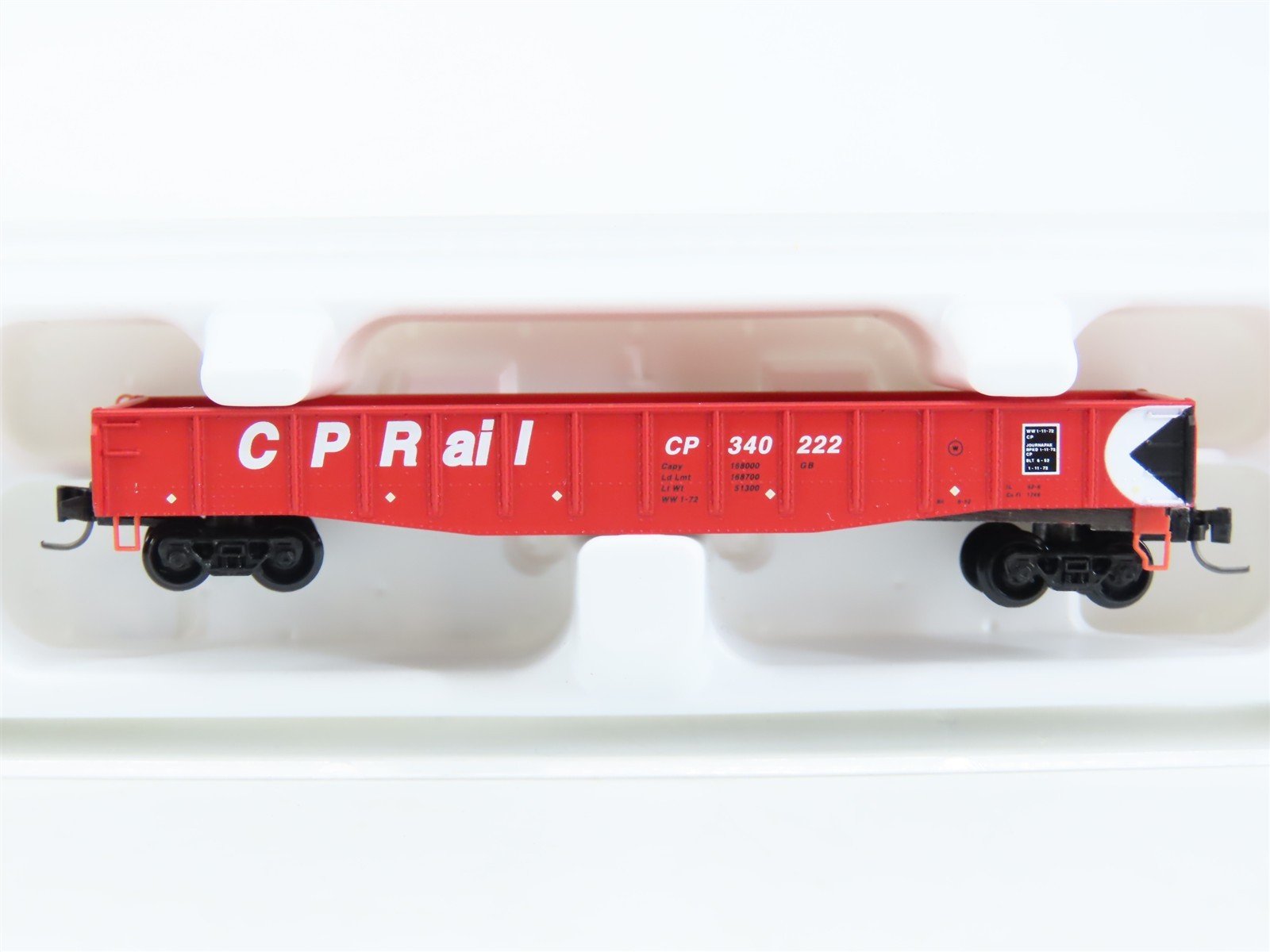 Z Scale Micro-Trains MTL 13108-2 CP Rail 50' Fishbelly Sides Gondola #340222