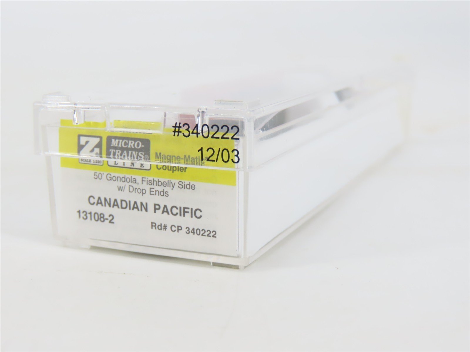 Z Scale Micro-Trains MTL 13108-2 CP Rail 50' Fishbelly Sides Gondola #340222